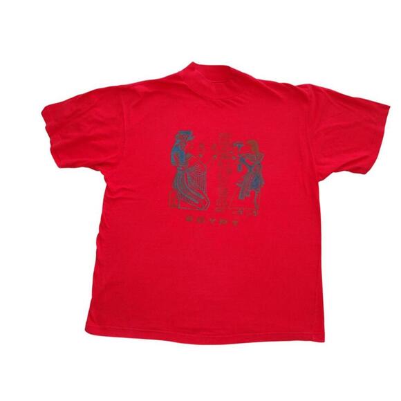 Red Egypt Graphic Men's T-Shirt - Picture 2 of 7